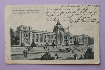 Postcard PC Duesseldorf Dusseldorf 1902 Industry Trading Exhibition Artbuilding architecture NRW